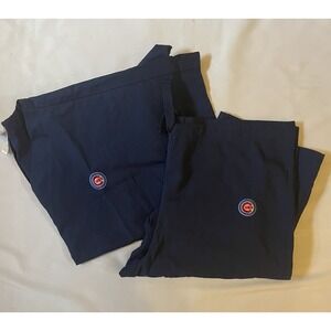 MLB‎ Chicago Cubs Scrubs Top Pant Set Size Medium  Genuine Merchandise Cherokee